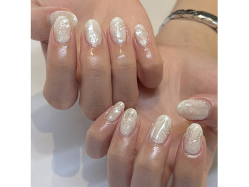 雪が溶けたみたいな、、