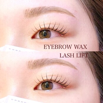 ラッシュリフト&眉毛ワックス♪